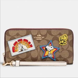 Coach X Peanuts Signature patches wallet